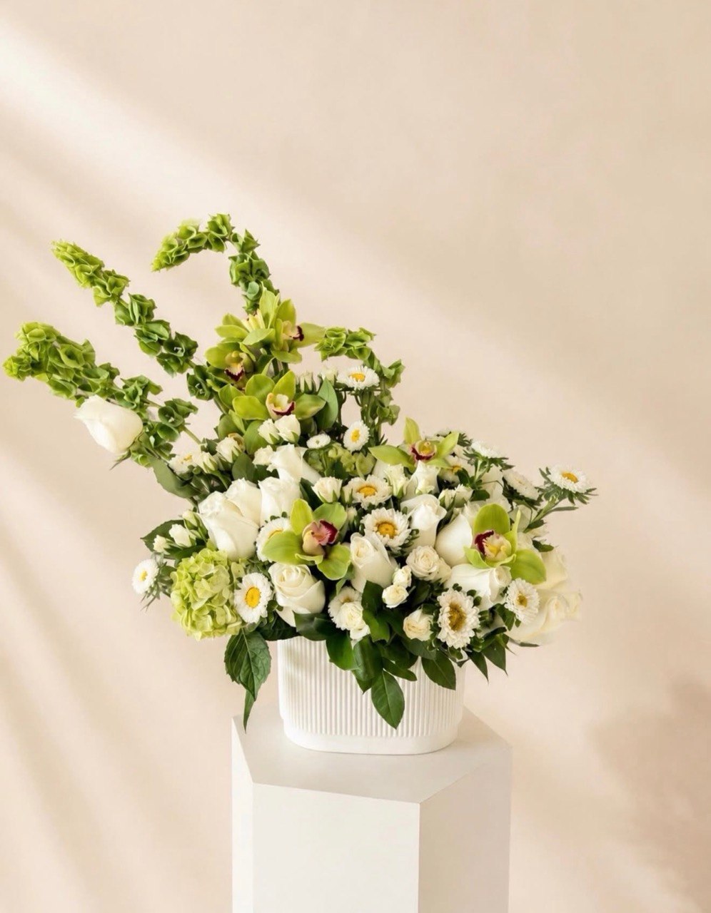 Ivory Orchid Meadow Vase